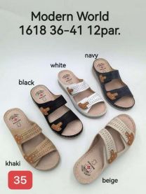 Klapki na koturnie (36-41/12P)