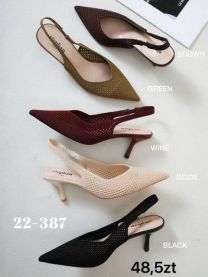 Sandały na szpilce  (36-41/12P)