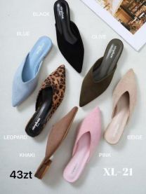 Klapki zakryte palce damskie (36-41/12P)