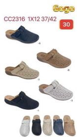  (37-42/12P)Klapki zakryte palce damskie