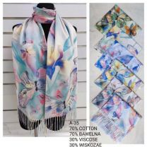 Szaliki damskie (uniwersalny/12szt)