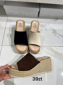 Klapki na koturnie (36-41/12P)