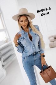 Kurtka jeansowa damska (XS-XL/16szt)