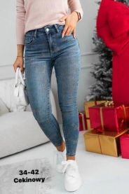 Spodnie jeans damskie (34-42/12szt)