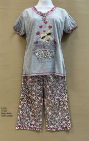 Piżama damska (S-2XL/10kompletów)