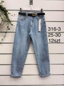 Spodnie jeans damskie (25-30/12szt)
