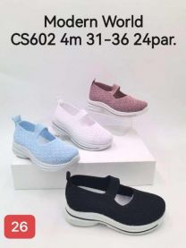 Buty sportowe wsuwane dziewczynka (31-36/24P)