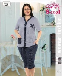 Piżama damska Turecka (2-4XL/12kpt)