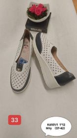 (37-42/12P)Półbuty na koturnie 