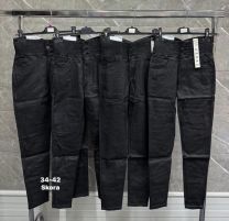 Spodnie ekoskóra damskie (34-42/10szt)