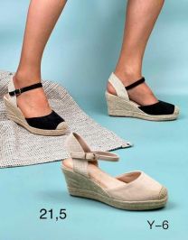 Sandały na koturnie (36-41/12P)