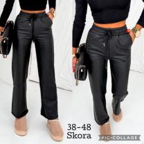Spodnie ekoskóra damskie (38-48/10szt)