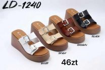 Klapki na koturnie (36-41/12P)