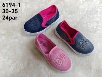 Trampki wsuwane dziewczynka (30-35/24P)