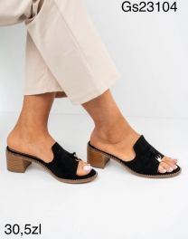 Klapki na obcasie (36-41/12P)