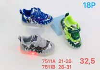 Buty sportowe na rzepy chłopięce  (21-26/18P)