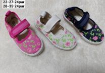 Trampki na rzepy dziewczynka (28-35/24P)
