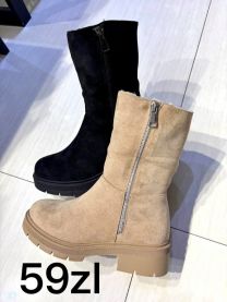 Botki na płaskim  (36-41/12P)