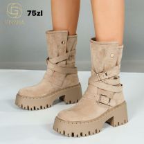 Botki na płaskim  (36-41/12P)