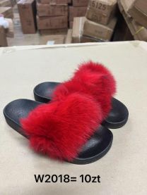 Klapki z futerkiem damskie(36-41/12P)