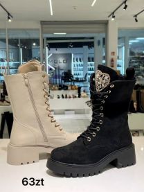 Botki na płaskim  (36-41/12P)