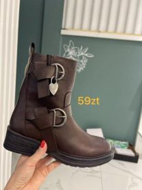 Botki na płaskim  (36-41/12P)