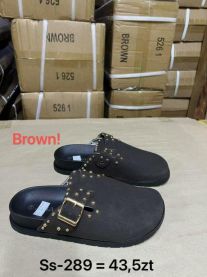 Klapki zakryte palce damskie (36-41/12P)