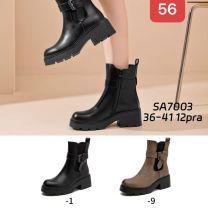 Botki na płaskim  (36-41/12P)