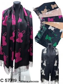 Szaliki damskie (uniwersalny/12szt)