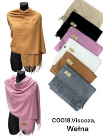 Szaliki damskie (uniwersalny/12szt)