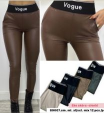 Spodnie ekoskóra damskie (S-2XL/12szt)