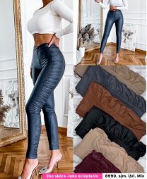 Spodnie ekoskóra damskie (S-XL/12SZT)