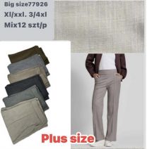 PLUS_Spodnie elastyczny (XL-4XL/12szt)