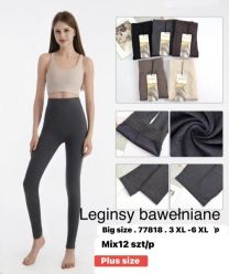 PLUS_Spodnie legginsy damskie (3-6XL /12szt)