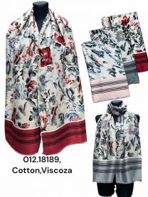 Szaliki damskie (uniwersalny/12szt)