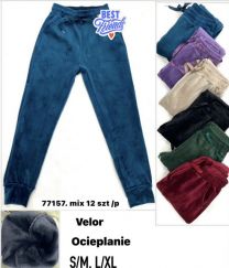 Spodnie welurowy (s-XL/12SZT)