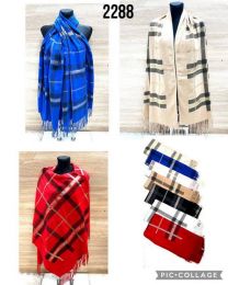 Szaliki damskie (uniwersalny/12szt)