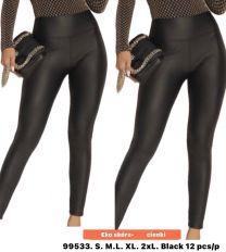 Spodnie ekoskóra damskie (S-2XL/12szt)