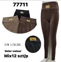 Spodnie welurowy (S-2XL/12szt)