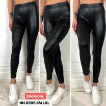 Spodnie ekoskóra damskie (S-XL/12SZT)