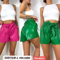 Spodenki ekoskóra damskie (S-XL/12szt)