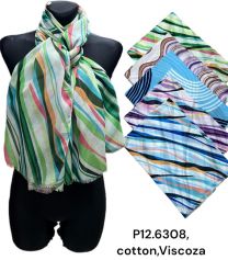 Szaliki damskie (uniwersalny/12szt)