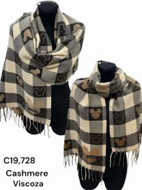 Szaliki damskie (uniwersalny/12szt)