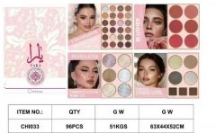 Yara PROFESJONALNY ZESTAW DO MAKIJAŻU - 43 NIEZWYKLE GORĄCE KOLORY