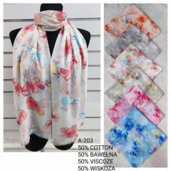 Szaliki damskie (uniwersalny/12szt)