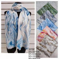 Szaliki damskie (uniwersalny/12szt)