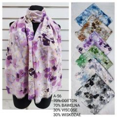 Szaliki damskie (uniwersalny/12szt)