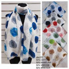 Szaliki damskie (uniwersalny/12szt)