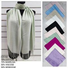 Szaliki damskie (uniwersalny/12szt)