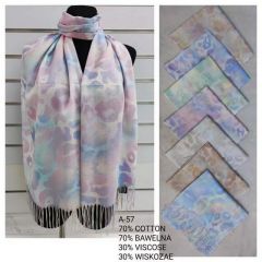 Szaliki damskie (uniwersalny/12szt)